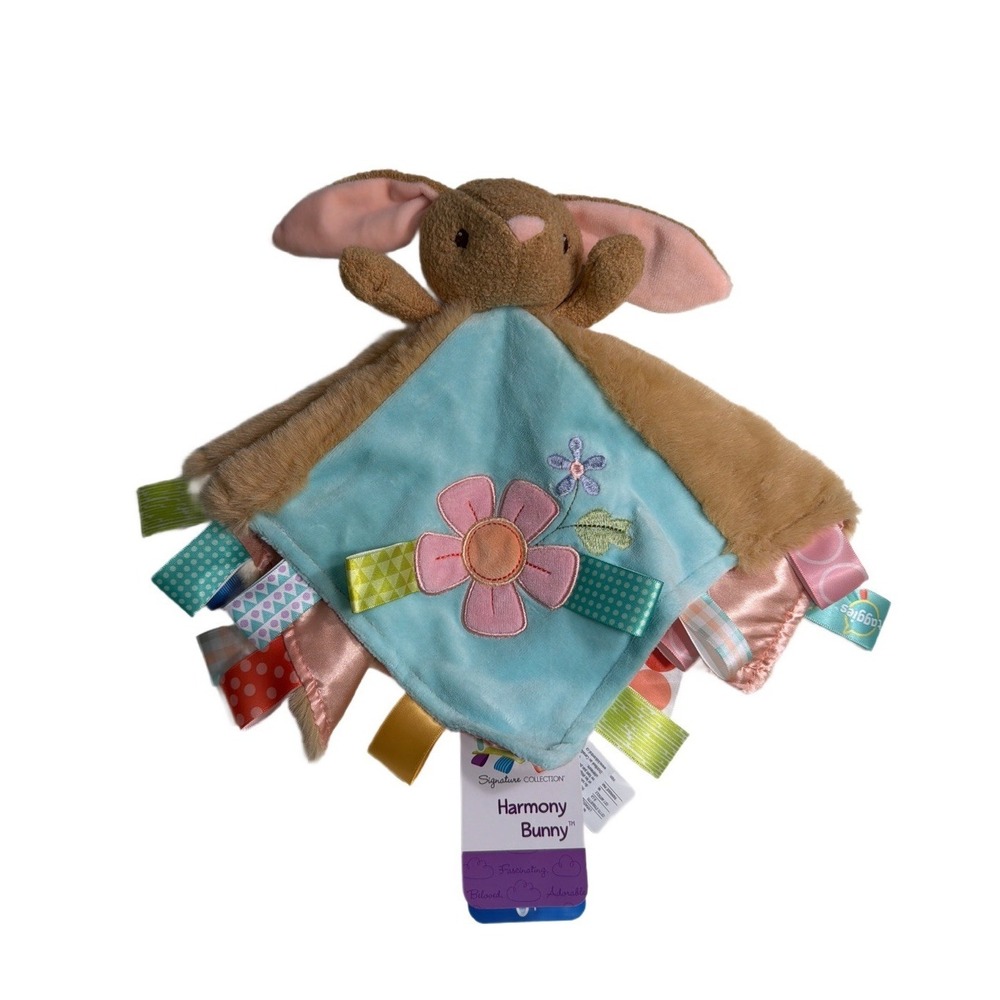 NEW Mary Meyer Taggies Harmony Bunny Lovey Blanket Rabbit Baby Security Plush